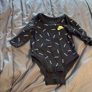 Nike Black Baby One Piece